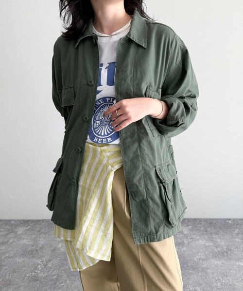 fredy emue（フレディエミュ）の「【ROTHCO/ロスコ】BDUシャツジャケット（ミリタリージャケット・レディース・カーキ/ブラウン系その他/ブラック/ベージュ・38）」の4枚目の写真