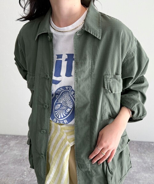 fredy emue（フレディエミュ）の「【ROTHCO/ロスコ】BDUシャツジャケット（ミリタリージャケット・レディース・カーキ/ブラウン系その他/ブラック/ベージュ・38）」の21枚目の写真