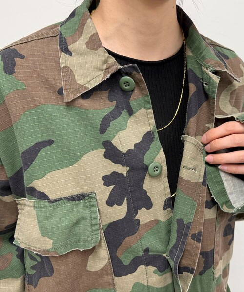 fredy emue（フレディエミュ）の「【ROTHCO/ロスコ】BDUシャツジャケット（ミリタリージャケット・レディース・カーキ/ブラウン系その他/ブラック/ベージュ・38）」の12枚目の写真