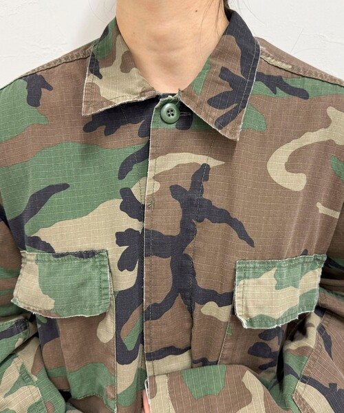 fredy emue（フレディエミュ）の「【ROTHCO/ロスコ】BDUシャツジャケット（ミリタリージャケット・レディース・カーキ/ブラウン系その他/ブラック/ベージュ・38）」の13枚目の写真