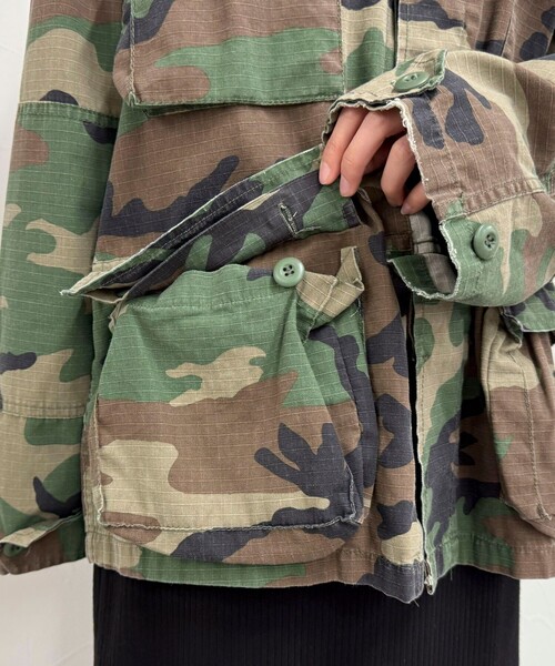 fredy emue（フレディエミュ）の「【ROTHCO/ロスコ】BDUシャツジャケット（ミリタリージャケット・レディース・カーキ/ブラウン系その他/ブラック/ベージュ・38）」の15枚目の写真