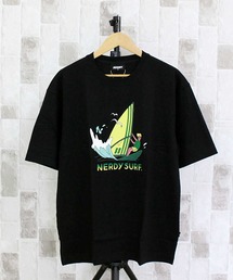 NERDY 公式正規品 アーチロゴ 半袖 Tシャツ NERDY☆韓国大人気 BIG ARCH LOGO S/S T-SHIRT 男女共用 (NERDY