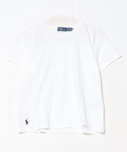 POLO RALPH LAUREN(ポロ ラルフ ローレン)の「クロップド ジャージー クルーネック Tシャツ(Tシャツ/カットソー・レディース・ホワイト・M/XL/XS/S/L)」の8枚目の写真