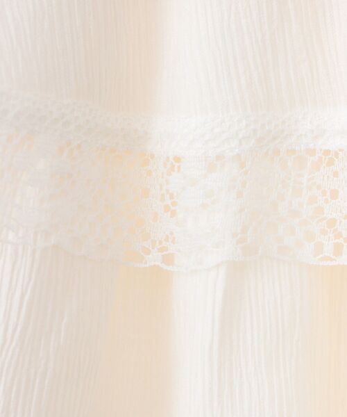 earth music&ecology（アースミュージックアンドエコロジー）の「ティアードレースミニスカート（スカート・レディース・ブラック/ホワイト・FREE）」の6枚目の写真