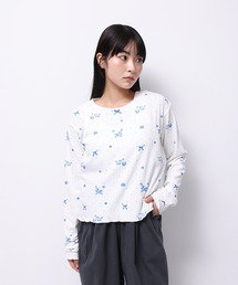 “HORSE” Midori Nakajima 長袖メロウリブトップス