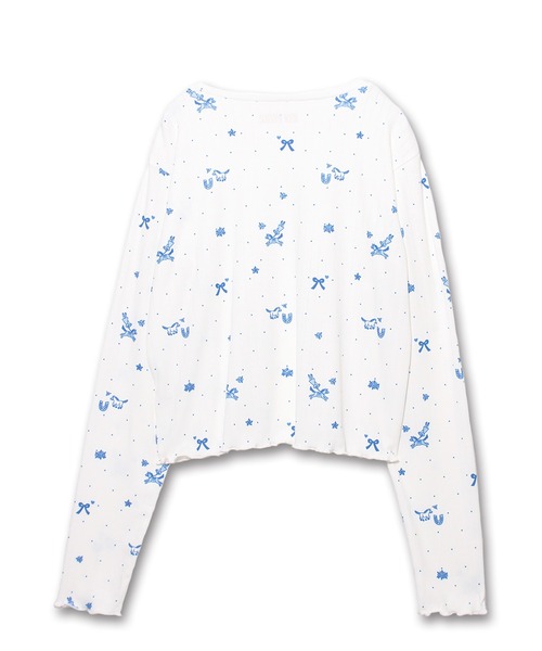 Common Noun（コモン ナウン）の「“HORSE” Midori Nakajima 長袖メロウリブトップス（Tシャツ/カットソー・レディース・ベージュ/ホワイト・L/M）」の3枚目の写真
