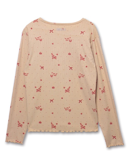 Common Noun（コモン ナウン）の「“HORSE” Midori Nakajima 長袖メロウリブトップス（Tシャツ/カットソー・レディース・ベージュ/ホワイト・L/M）」の4枚目の写真