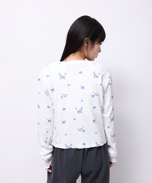 Common Noun（コモン ナウン）の「“HORSE” Midori Nakajima 長袖メロウリブトップス（Tシャツ/カットソー・レディース・ベージュ/ホワイト・L/M）」の11枚目の写真