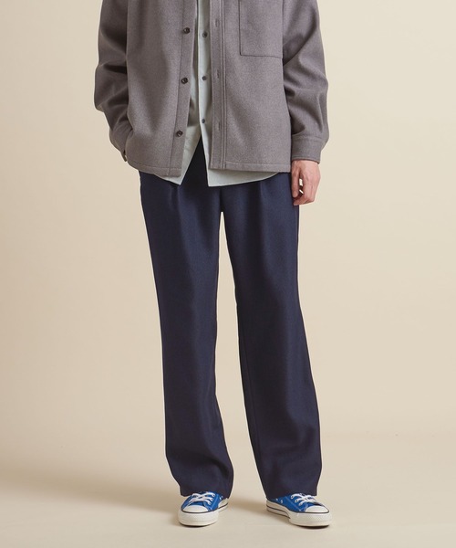 UNITED ARROWS（ユナイテッドアローズ）の「【マルチサイズ】ウールライク ストレート イージースラックス/パンツ ーセットアップ対応ー（スラックス・メンズ・ブラック/ダークグレー/ライトグレー/ネイビー/ダークブラウン/ブラウン/グレー・マルチサイズ）」の7枚目の写真