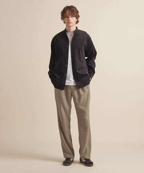 UNITED ARROWS（ユナイテッドアローズ）の「【マルチサイズ】ウールライク ストレート イージースラックス/パンツ ーセットアップ対応ー（スラックス・メンズ・ブラック/ダークグレー/ライトグレー/ネイビー/ダークブラウン/ブラウン/グレー・マルチサイズ）」の6枚目の写真