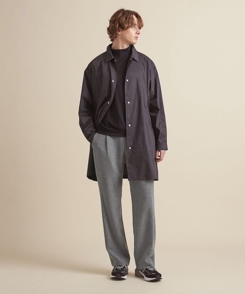 UNITED ARROWS（ユナイテッドアローズ）の「【マルチサイズ】ウールライク ストレート イージースラックス/パンツ ーセットアップ対応ー（スラックス・メンズ・ブラック/ダークグレー/ライトグレー/ネイビー/ダークブラウン/ブラウン/グレー・マルチサイズ）」の4枚目の写真