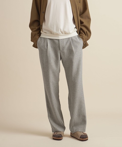 UNITED ARROWS（ユナイテッドアローズ）の「【マルチサイズ】ウールライク ストレート イージースラックス/パンツ ーセットアップ対応ー（スラックス・メンズ・ブラック/ダークグレー/ライトグレー/ネイビー/ダークブラウン/ブラウン/グレー・マルチサイズ）」の8枚目の写真