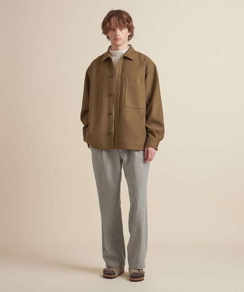 UNITED ARROWS（ユナイテッドアローズ）の「【マルチサイズ】ウールライク ストレート イージースラックス/パンツ ーセットアップ対応ー（スラックス・メンズ・ブラック/ダークグレー/ライトグレー/ネイビー/ダークブラウン/ブラウン/グレー・マルチサイズ）」の9枚目の写真