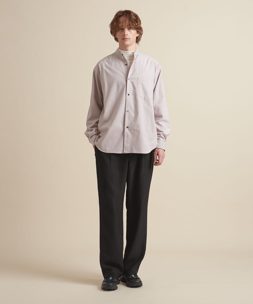 UNITED ARROWS（ユナイテッドアローズ）の「【マルチサイズ】ウールライク ストレート イージースラックス/パンツ ーセットアップ対応ー（スラックス・メンズ・ブラック/ダークグレー/ライトグレー/ネイビー/ダークブラウン/ブラウン/グレー・マルチサイズ）」の11枚目の写真