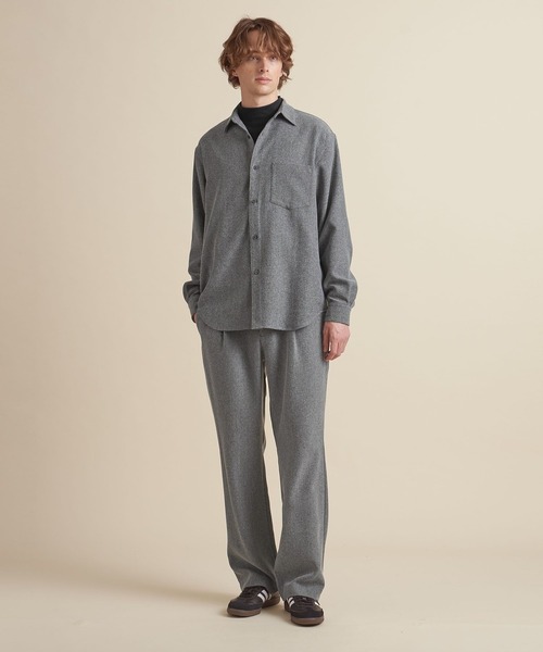 UNITED ARROWS（ユナイテッドアローズ）の「【マルチサイズ】ウールライク ストレート イージースラックス/パンツ ーセットアップ対応ー（スラックス・メンズ・ブラック/ダークグレー/ライトグレー/ネイビー/ダークブラウン/ブラウン/グレー・マルチサイズ）」の14枚目の写真