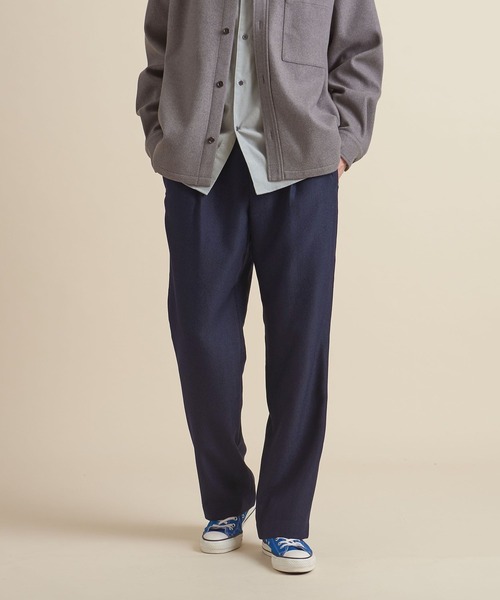 UNITED ARROWS（ユナイテッドアローズ）の「【マルチサイズ】ウールライク ストレート イージースラックス/パンツ ーセットアップ対応ー（スラックス・メンズ・ブラック/ダークグレー/ライトグレー/ネイビー/ダークブラウン/ブラウン/グレー・マルチサイズ）」の22枚目の写真