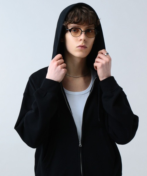 LURAKU（ルラク）の「【LURAKU】One Point double zip-up hoodie /ワン