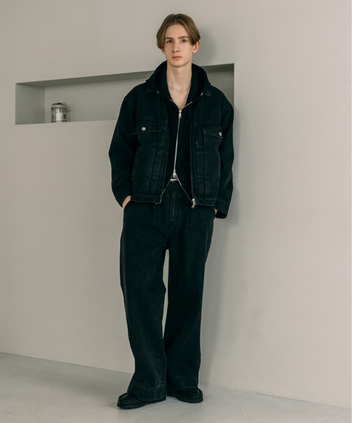 LURAKU（ルラク）の「【LURAKU】One Point double zip-up hoodie /ワンポイントダブルジップフーディー（パーカー・メンズ・レッド/グレー/ブラック/ネイビー・M/L）」の13枚目の写真