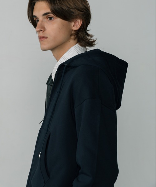 LURAKU（ルラク）の「【LURAKU】One Point double zip-up hoodie /ワン
