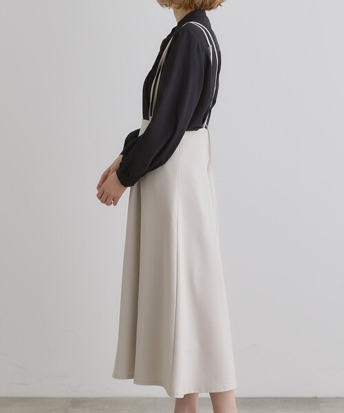 grove（グローブ）の「ダブルストラップフレアスカート（スカート・レディース・カーキ/ブラック/ナチュラル・02/03/01/04/05）」の17枚目の写真