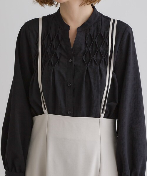 grove（グローブ）の「ダブルストラップフレアスカート（スカート・レディース・カーキ/ブラック/ナチュラル・02/03/01/04/05）」の19枚目の写真