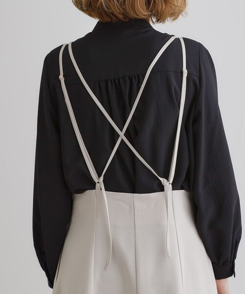 grove（グローブ）の「ダブルストラップフレアスカート（スカート・レディース・カーキ/ブラック/ナチュラル・02/03/01/04/05）」の20枚目の写真