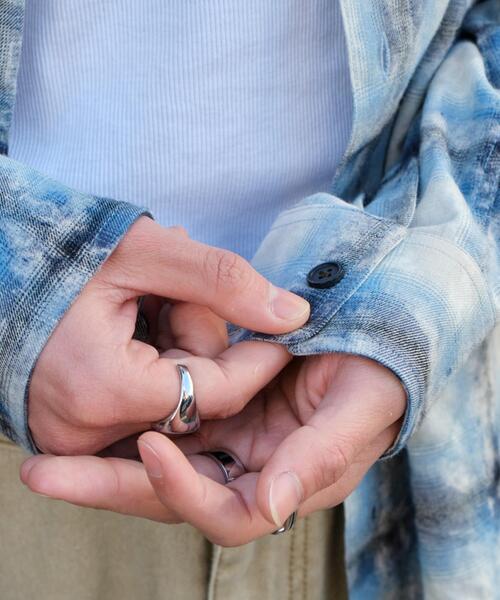 WEGO（ウィゴー）の「WEGO/ブリーチオンブレチェックシャツ（シャツ/ブラウス・メンズ・ブルー/ブラウン・FREE）」の18枚目の写真