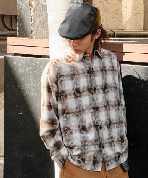 WEGO（ウィゴー）の「WEGO/ブリーチオンブレチェックシャツ（シャツ/ブラウス・メンズ・ブルー/ブラウン・FREE）」の19枚目の写真