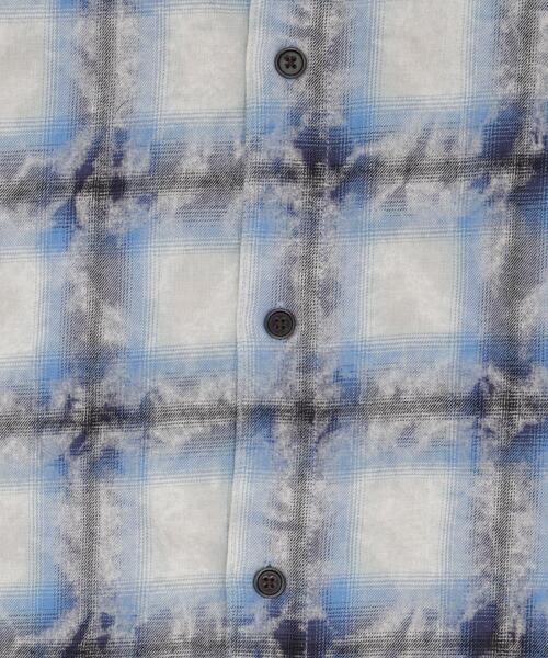 WEGO（ウィゴー）の「WEGO/ブリーチオンブレチェックシャツ（シャツ/ブラウス・メンズ・ブルー/ブラウン・FREE）」の10枚目の写真