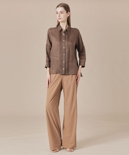 MACKINTOSH LONDON（マッキントッシュ ロンドン）の「シアーラミーシャツ（シャツ/ブラウス・レディース・パープル系その他2/グリーン/ブルー系その他4/ダークブラウン・38/40）」の7枚目の写真