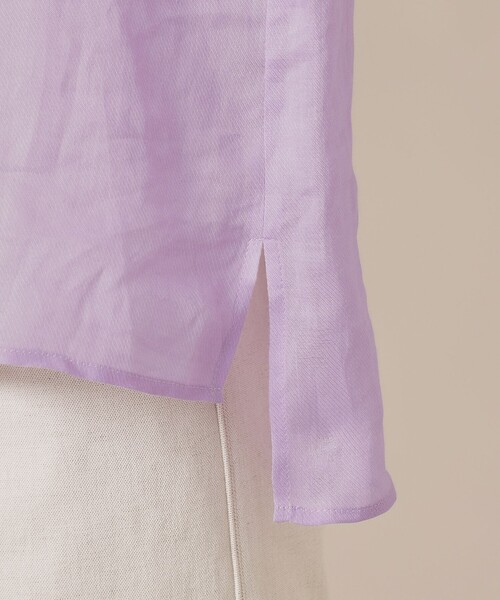 MACKINTOSH LONDON（マッキントッシュ ロンドン）の「シアーラミーシャツ（シャツ/ブラウス・レディース・パープル系その他2/グリーン/ブルー系その他4/ダークブラウン・38/40）」の14枚目の写真