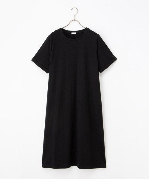 Honeys（ハニーズ）の「【ハニさら・接触冷感・ＵＶカット】Ｔシャツワンピース（ワンピース・レディース・カーキ/ブラック/ライトベージュ/ブルー・L/LL/M）」の16枚目の写真