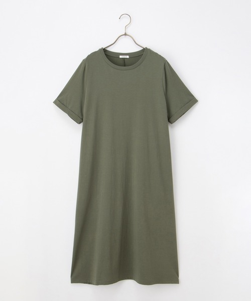 Honeys（ハニーズ）の「【ハニさら・接触冷感・ＵＶカット】Ｔシャツワンピース（ワンピース・レディース・カーキ/ブラック/ライトベージュ/ブルー・L/LL/M）」の20枚目の写真