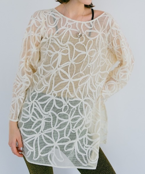 2way Cord Embroidery Top/2ウェイコードエンブロイダリートップ