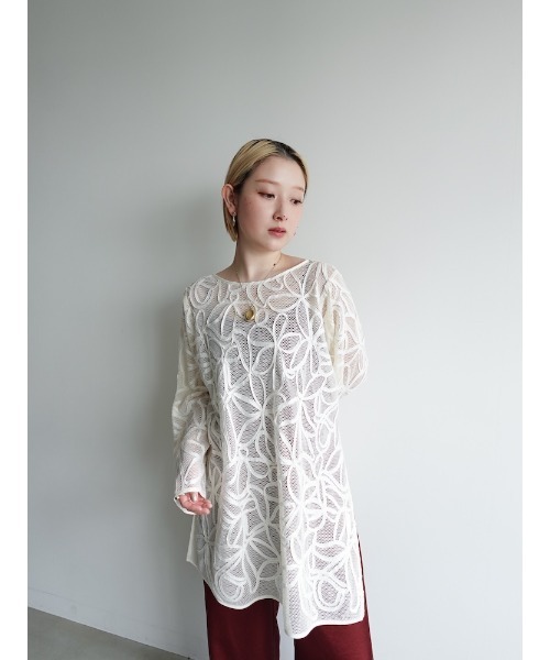 超特価セール開催！！ 2way Cord Embroidery Top/2ウェイコードエンブロイダリートップ トップス
