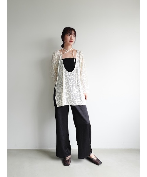 2way Cord Embroidery Top/2ウェイコードエンブロイダリートップ