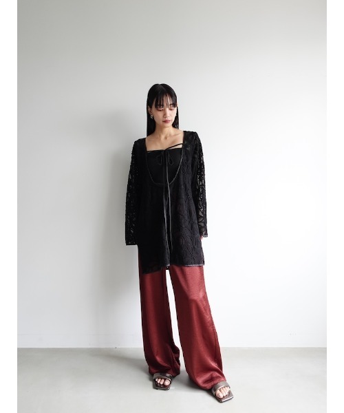 セール】2way Cord Embroidery Top/2ウェイコードエンブロイ