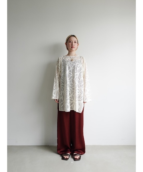 2way Cord Embroidery Top/2ウェイコードエンブロイダリートップ