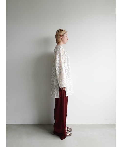 セール】2way Cord Embroidery Top/2ウェイコードエンブロイ