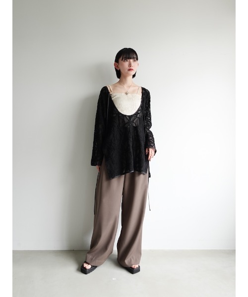 2way Cord Embroidery Top/2ウェイコードエンブロイダリートップ