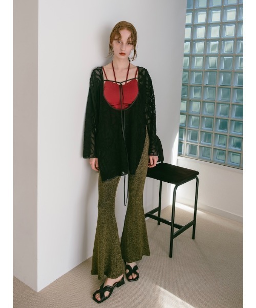 セール】2way Cord Embroidery Top/2ウェイコードエンブロイ