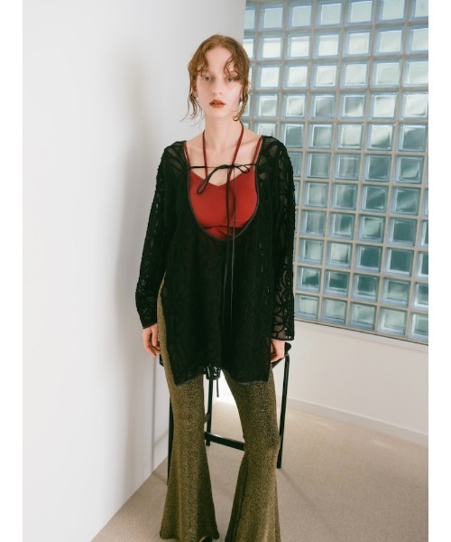 2way Cord Embroidery Top/2ウェイコードエンブロイダリートップ