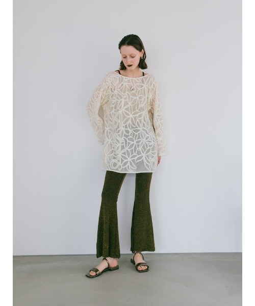 2way Cord Embroidery Top/2ウェイコードエンブロイダリートップ