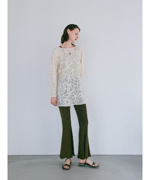セール】2way Cord Embroidery Top/2ウェイコードエンブロイ