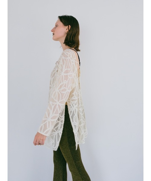 2way Cord Embroidery Top/2ウェイコードエンブロイダリートップ