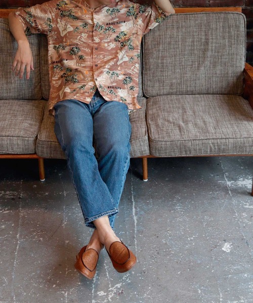 whoop-de-doo（フープディドゥ）の「ベルジャンシューズ whoop-de-doo/フープディドゥ（スリッポン・メンズ・ネイビー/ベージュ/ブラウン系その他/キャメル・44/40/41/42/43/39）」の5枚目の写真