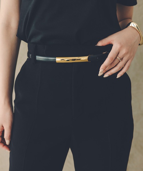 スリムフィットセミフレアパンツ（その他パンツ）｜anuans（ア