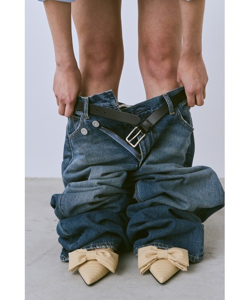 un/neu(アンノイ)の「ポインテッドストライプリボンミュール(パンプス・レディース・グレー/イエロー/ブラック・SMALL/MEDIUM/LARGE)」の10枚目の写真