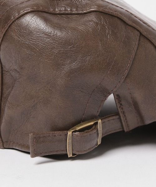 FOREVER 21（フォーエバー トゥエンティーワン）の「【2025SS】フェイクレザーハンチング（ハンチング/ベレー帽・レディース・ブラウン・FREE）」の15枚目の写真