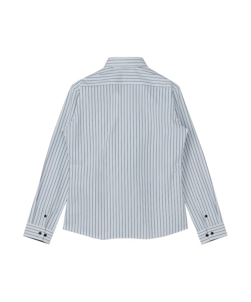 TOKYO SHIRTS(トウキョウシャツ)の「透け防止 形態安定ノーアイロン レギュラー 長袖ビジネスワイシャツ(ビジネスシャツ・レディース・ブルー・LL/L/XL/M/S)」の2枚目の写真